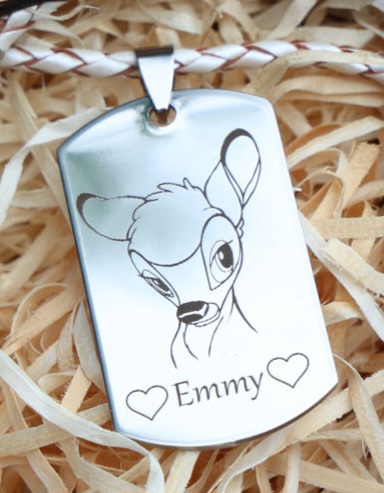 Dog Tag Edelstahl Halskette Dog Tag Edelstahl Halskette