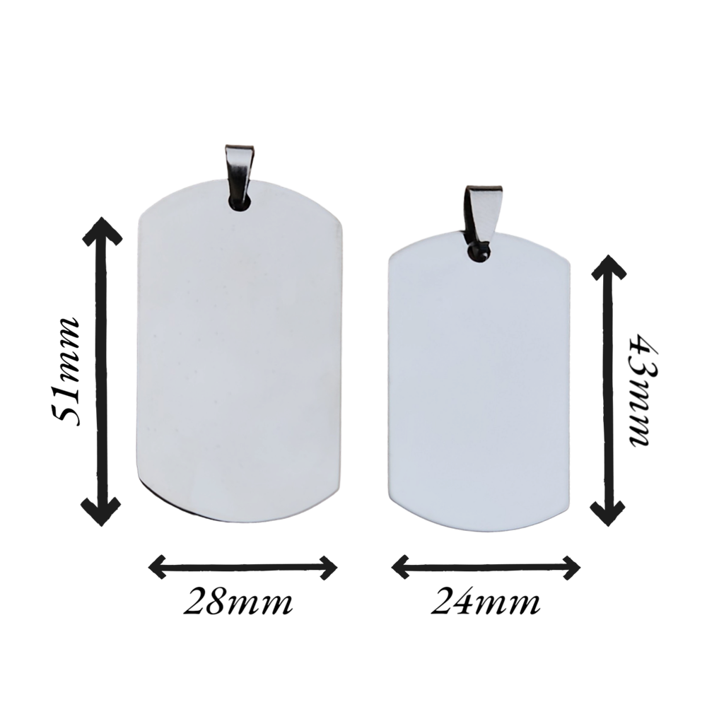 Dog Tag Edelstahl Halskette Dog Tag Edelstahl Halskette