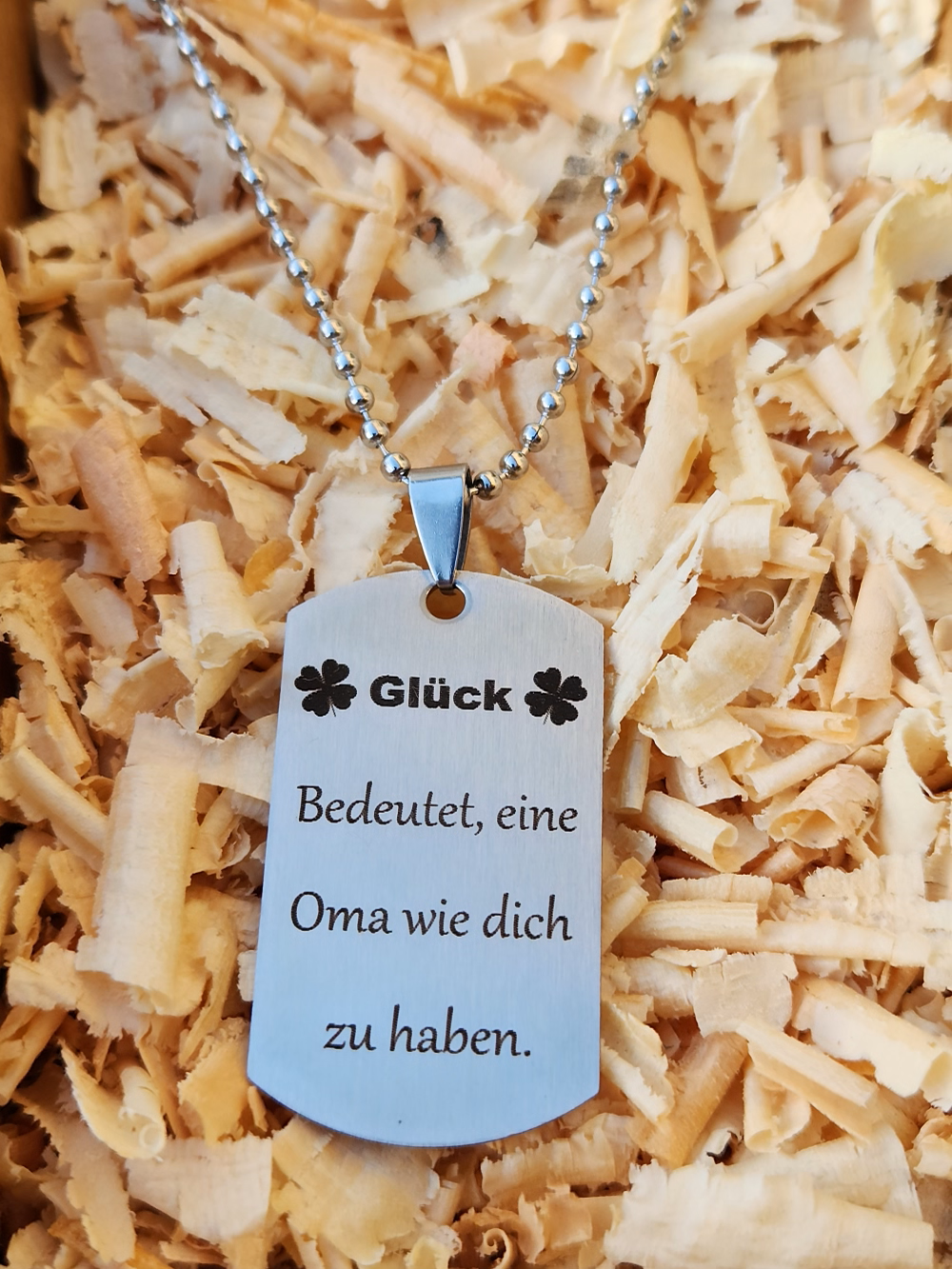 Dog Tag Edelstahl Halskette